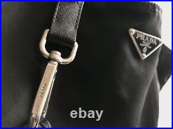 Prada Knife Keychain Black Nylon Tote Bag