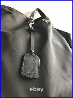 Prada Knife Keychain Black Nylon Tote Bag