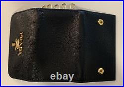 Prada Leather 6 Key Case Holder Nero Black, Pre-Owned with Tags