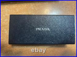 Prada Leather Key Chain Braided-Black & Red- New in Box