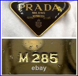 Prada Logo Signature Key Ring/ Chain