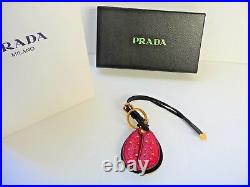 Prada NIB Ladybug Key Chain Fob Ring Purse Charm Retail $330