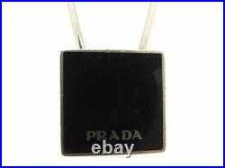 Prada key ring Key holder Black Black Woman unisex Authentic Used T7260