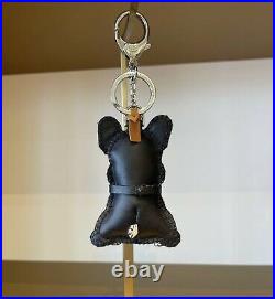 Price firm! MCM BullDog Keychain Bag Charm Key Ring New