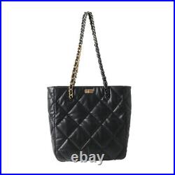 Quilted Lambskin Leather Shoulder bag Tote Purse Chain Top Handles Handbag