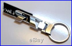 R Line Black Keyring Badge Metal Keychain R32 R-line Vw Large Black Chrome