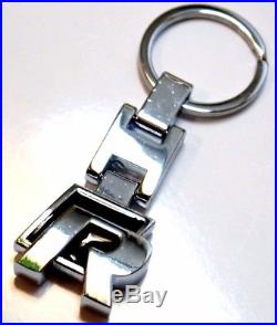 R Line Black Keyring Badge Metal Keychain R32 Rline Vw Small Chrome