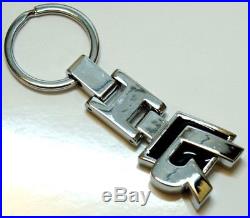 R Line Black Keyring Badge Metal Keychain R32 Rline Vw Small Chrome
