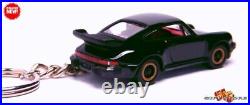 RARE KEYCHAIN BLACK PORSCHE 911 CARRERA TURBO GREAT GIFT or DESK DISPLAY