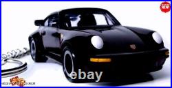 RARE KEYCHAIN BLACK PORSCHE 911 CARRERA TURBO GREAT GIFT or DESK DISPLAY