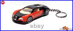 RARE KEYCHAIN RED BLACK BUGATTI VEYRON V16 CUSTOM Ltd EDITION GREAT GIFT