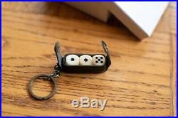 RARE NWT Maison Margiela Line 11 Unique Leather Key chain with Three 3 Dices