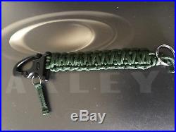 RARE OAKLEY TACTICAL FIELD GEAR CARABINER Grenade Pin KEYCHAIN MILITARY GREEN