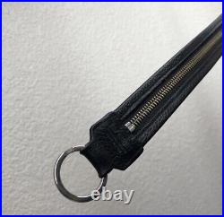 Raf Simons black leather key chain