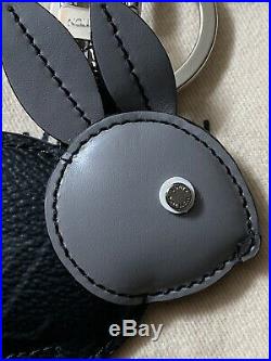Rare Louis Vuitton Rabbit Zodiac Bag Charm Key Ring Holder Monogram Eclipse LV