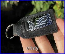 Rolls Royce Black Silver 1980s Car Key Ring Key Fob Key Chain Keyfob Keyring