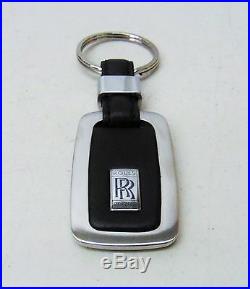 Rolls-royce Genuine Black Leather Key Ring Oem # 80-54-0-442-845