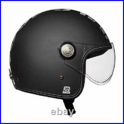 Royal Enfield CLASSIC JET CAMO MLG BLACK HELMET WITH FREE LEATHER KEY CHAIN