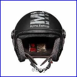 Royal Enfield CLASSIC JET CAMO MLG BLACK HELMET WITH FREE LEATHER KEY CHAIN