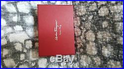 SALVATOR FRRRAGAMO Keychain wallet Icona Score Leather Card Cas $285