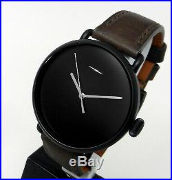 SHINOLA 43mm Canfield Bolt Men's Black PVD Watch USA Detroit Made With Key Chain