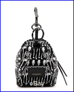 Saint Laurent Bag Charm Keychain Black New