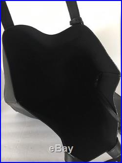 Saint Laurent Black Leather Large Unisex Shopper Tote & Wallet Keychain Ring