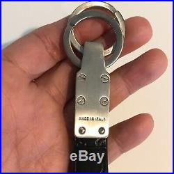 Salvatore Ferragamo Mens New Giancini Key Ring Holder Key Chain