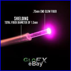 Space Whip Pro-S Shielded Fiber Sleek Onyx Black Finish Fiber Optic Rave Glow