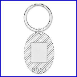 Sterling Silver Rhodium-plated Key Chain for Mens Perfect Gift Black Friday Sale