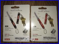 Supreme Pocket Samurai Red & Black StatGear Box Logo Knife Keychain Sold Out