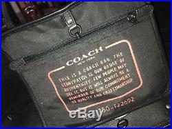 Three Piece Set Coach Camaro ZL1 Car Emblem Leather Tote Wallet Keychain
