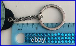 Tiffany&Co Ladybug Leather Key Chain Key Ring Charm Blue Black Pouch Box Vtg