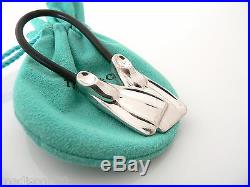 Tiffany & Co Silver Scuba Flipper Fins Black Rubber Key Ring Chain Keychain Gift