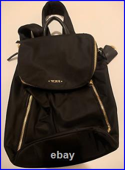Tumi Voyageur Bryce Backpack Black and Gold Perfect Condition