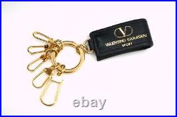 VALENTINO GARAVANI SPORT Shoulder bag Key chain V logo Nylon Black 6278h2