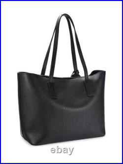 Valentino by Mario Valentino Soho Black Leather Large Tote Bag Italy New Sealed