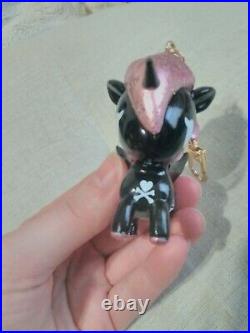 Valfre Tokidoki Unicorno Unicorn Bag Charm Keychain Poison Pink Black figure