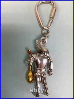 Vintage Tiffany & Co. Rare'Mandolin Player' Sterling Key Chain, By Gene Moore