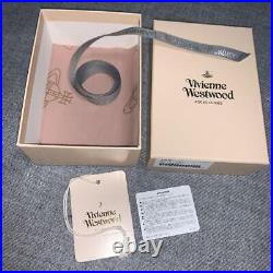 Vivienne Westwood BLACK round orb gadget key ring chain bag charm