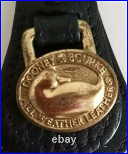 Vtg. Dooney & Bourke Big Duck Coin Purse and Key Chain Black & Duck